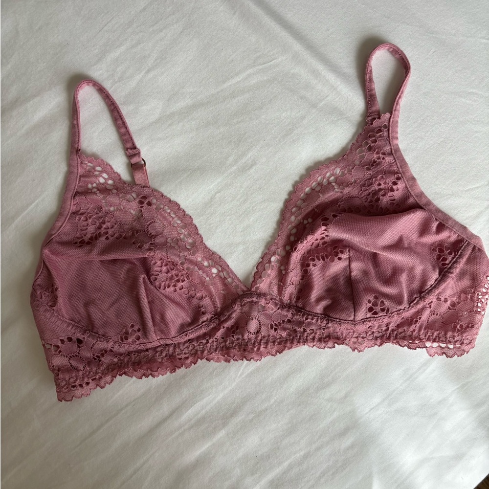 New Eberjey Pink Lace Bra